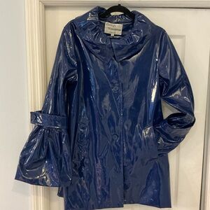 George Simonton Glossy Navy Trench Coat
